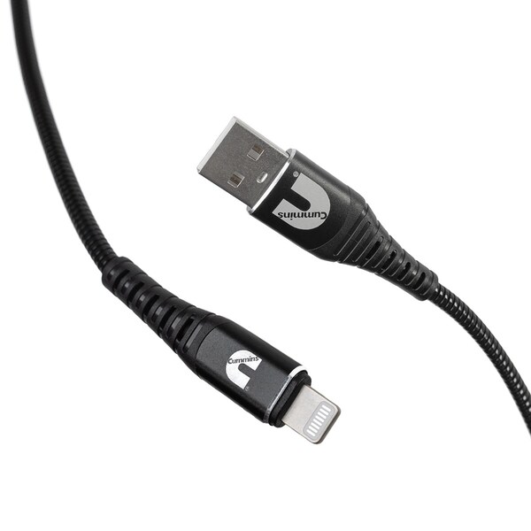 Cummins 8ft Lightning to USB Flex Steel Cable CMN4708 - main